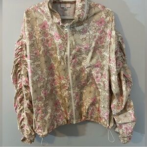 Body and Sol Lightweight jacket with cute daisy flowers. Like new size XL